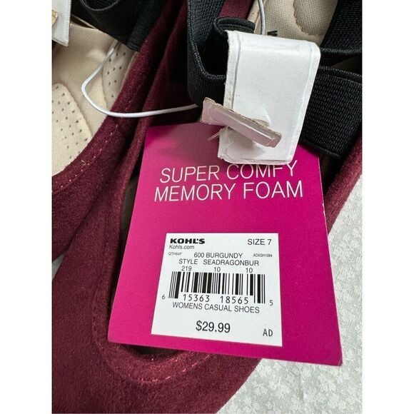 SO Women’s Size 7 Seadragon Burgandy Flats - Picture 10 of 10